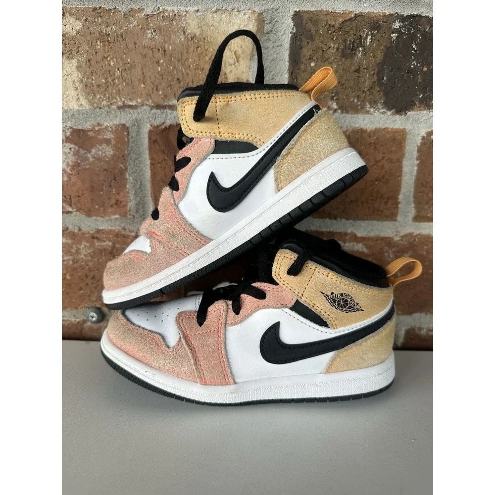 Nike Jordan 1 Mid Peach Toddler 10c